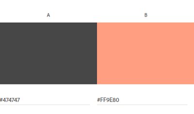 Image of website's color palette